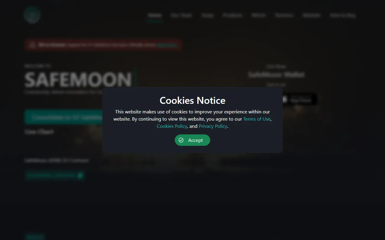 Главная страница safemoon.com в веб-архиве